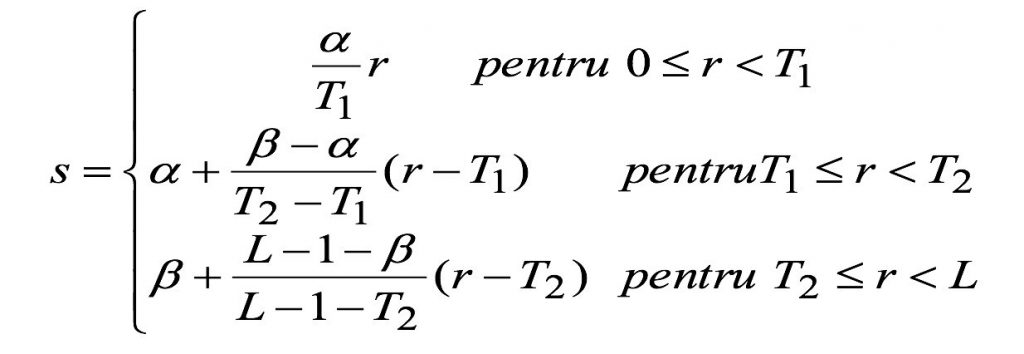 formula modificarii liniare a contrastului