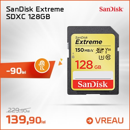 San Disk Extreme SDXC 128 GB